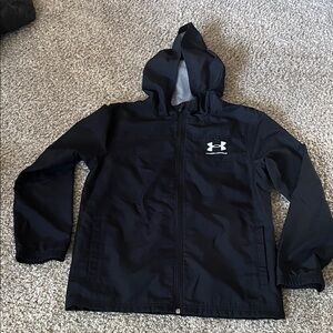 Under Armour Black Full-Zip Hooded Jacket